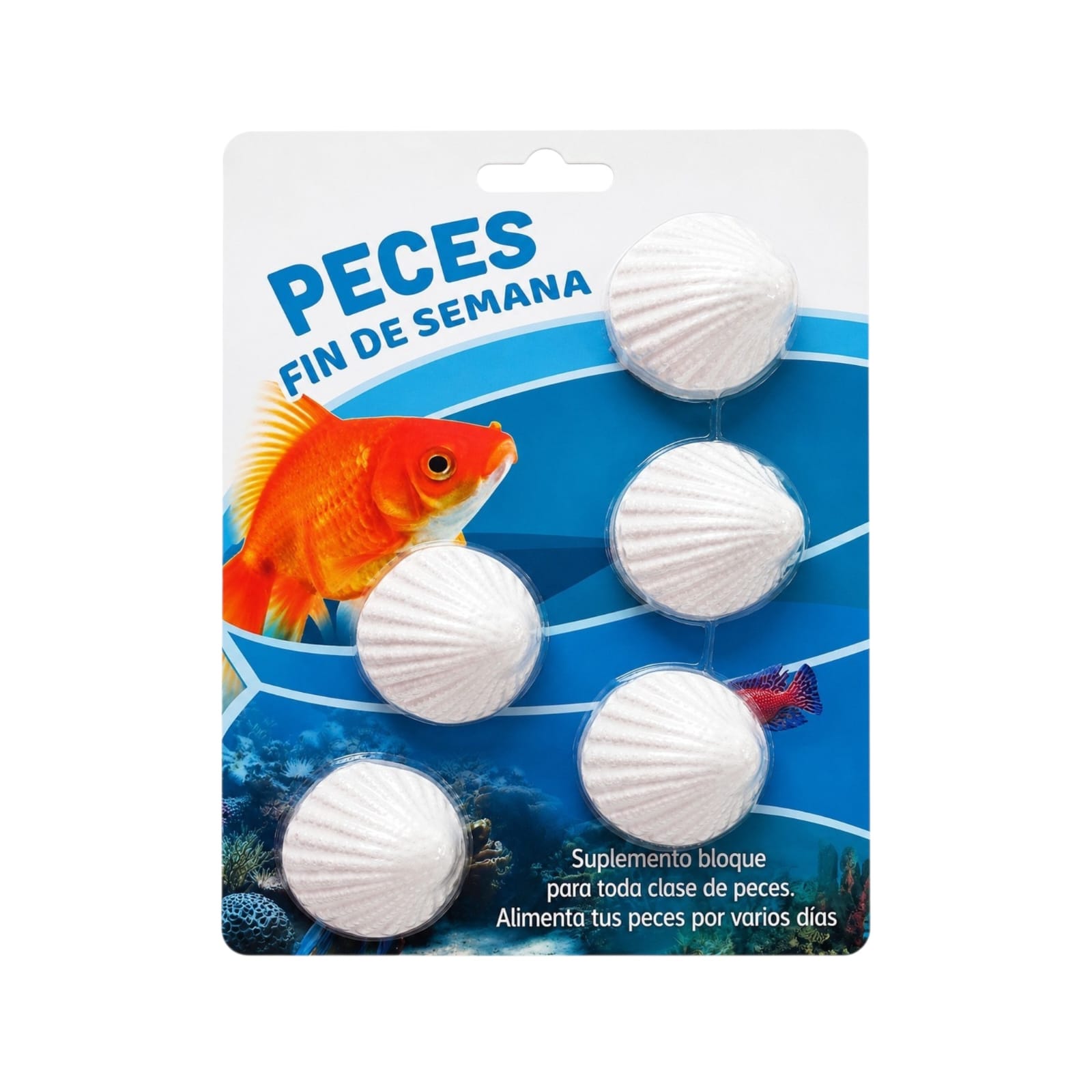 Alimento Vacacional Peces Fin de Semana Suplemento en Bloque
